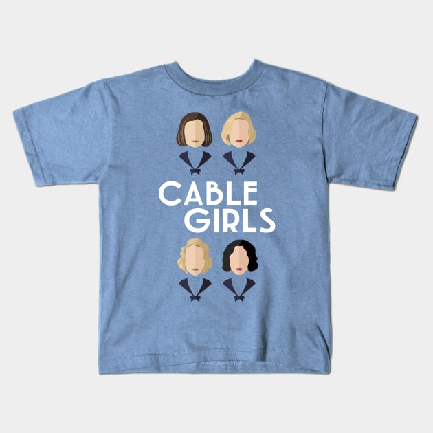 Cable girls Kids T-Shirt by atizadorgris